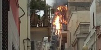 Fulmine colpisce abitazione in via Crispi