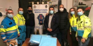 Pro Loco di Canosa, camici protettivi donati alla Misericordia