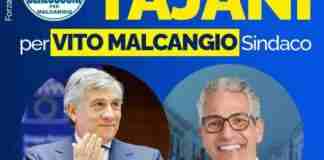 Amministrative 2022, Antonio Tajani a Canosa a sostegno di Vito Malcangio Sindaco