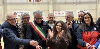 Taglio del nastro al Palazzetto dello Sport, ecco il nuovo parquet